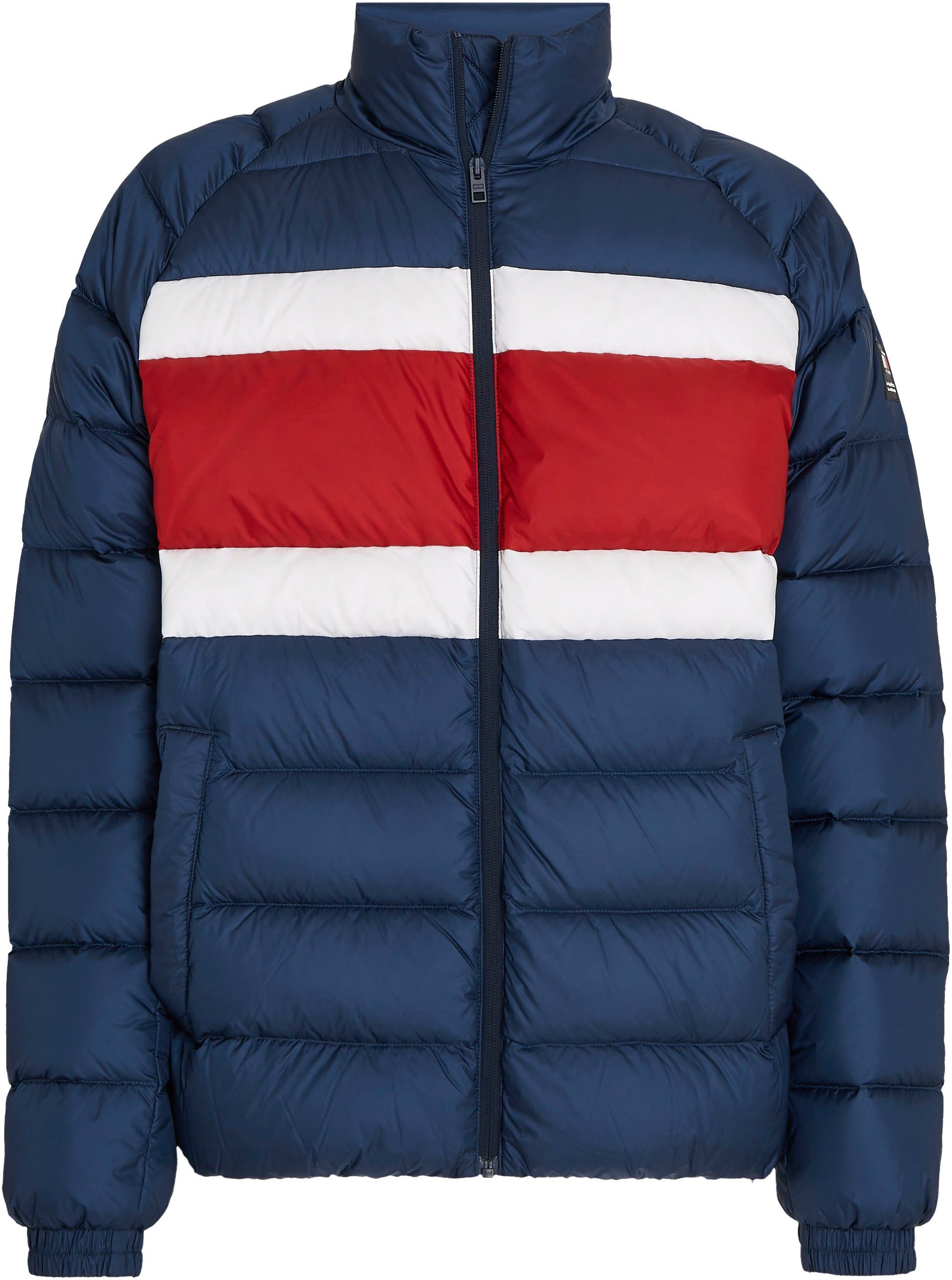 Tommy Jeans Plus Gewatteerde jas TJM BLOCK STRIPE LT DOWN JKT EXT