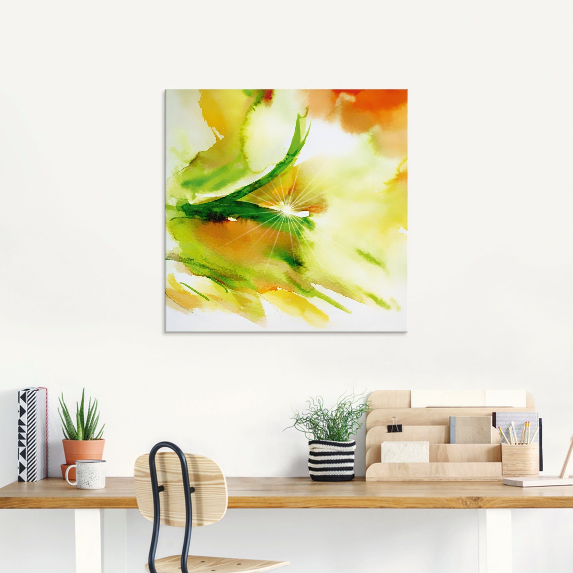 Artland Print op glas Ochtendlicht in verschillende maten
