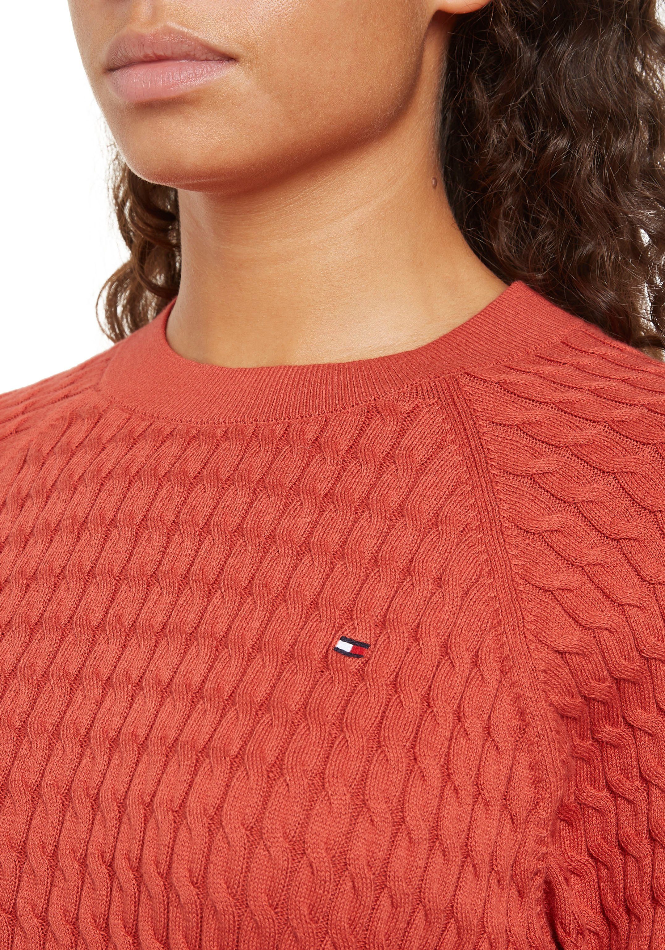 Tommy Hilfiger Trui met ronde hals CO CABLE C-NK SWEATER