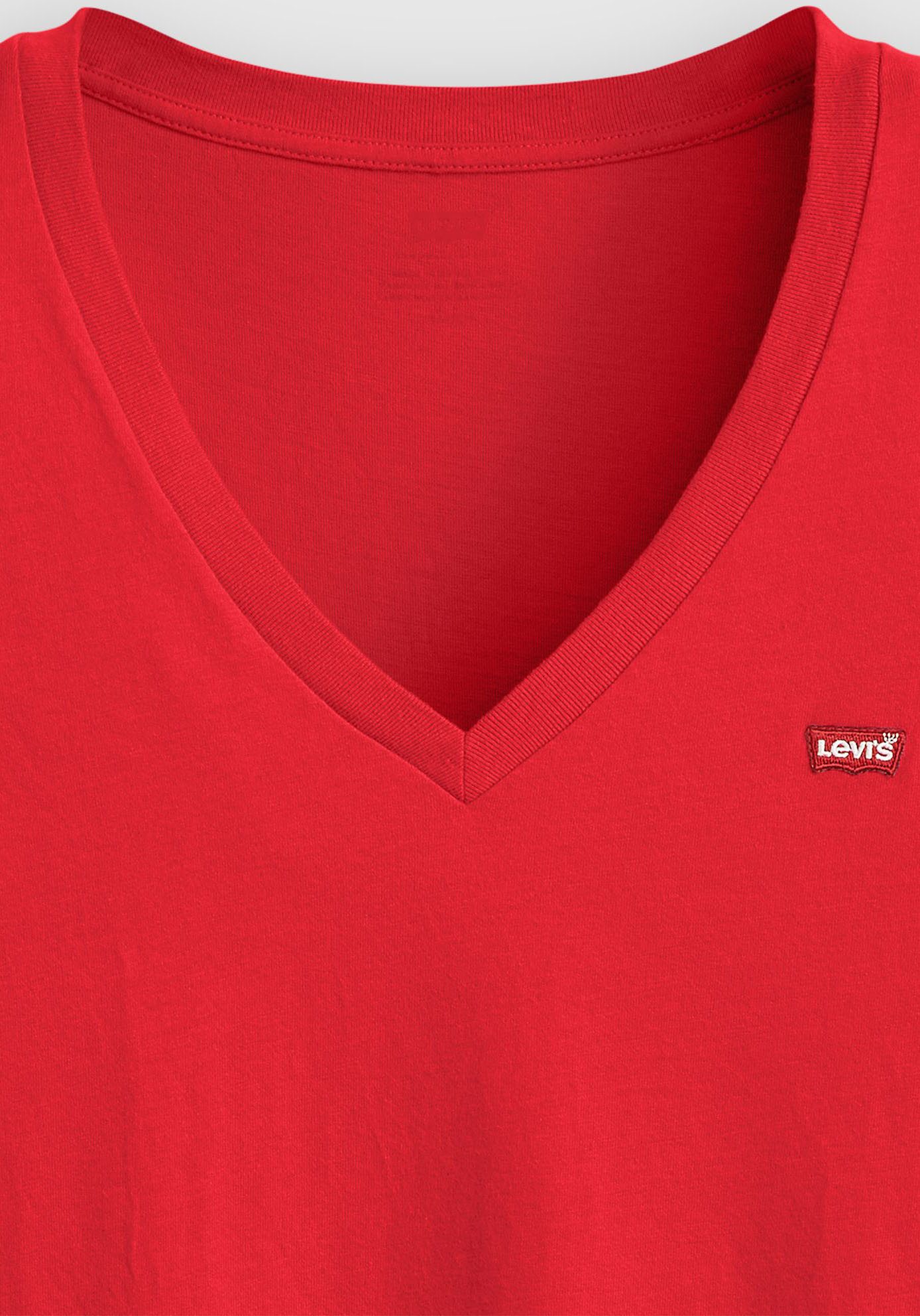 Levi's® Shirt met V-hals Perfect Tee met klein batwing-logo