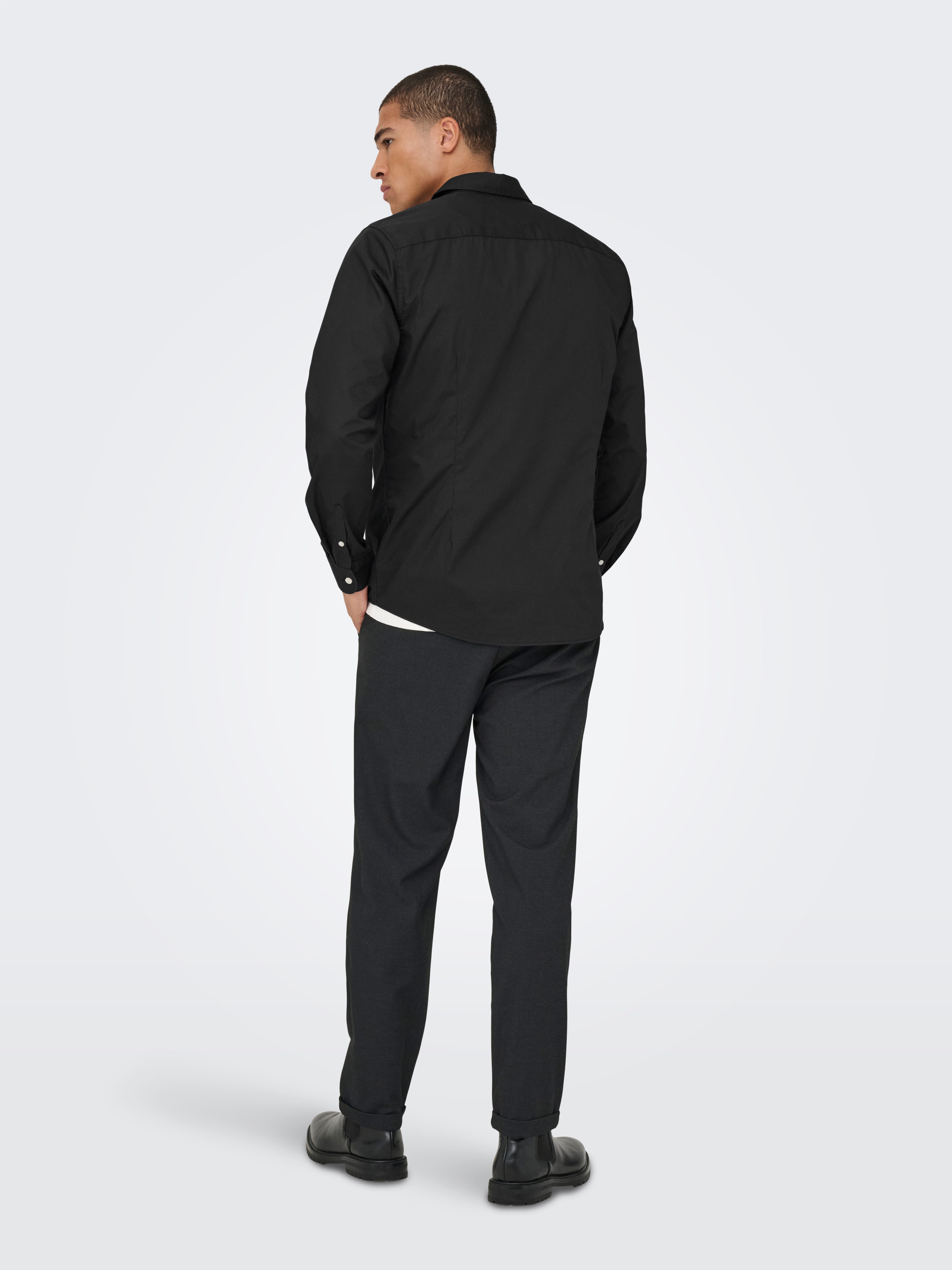 ONLY & SONS Overhemd met lange mouwen ONSFLORIAN LIFE LS POPLIN SHIRT OTL