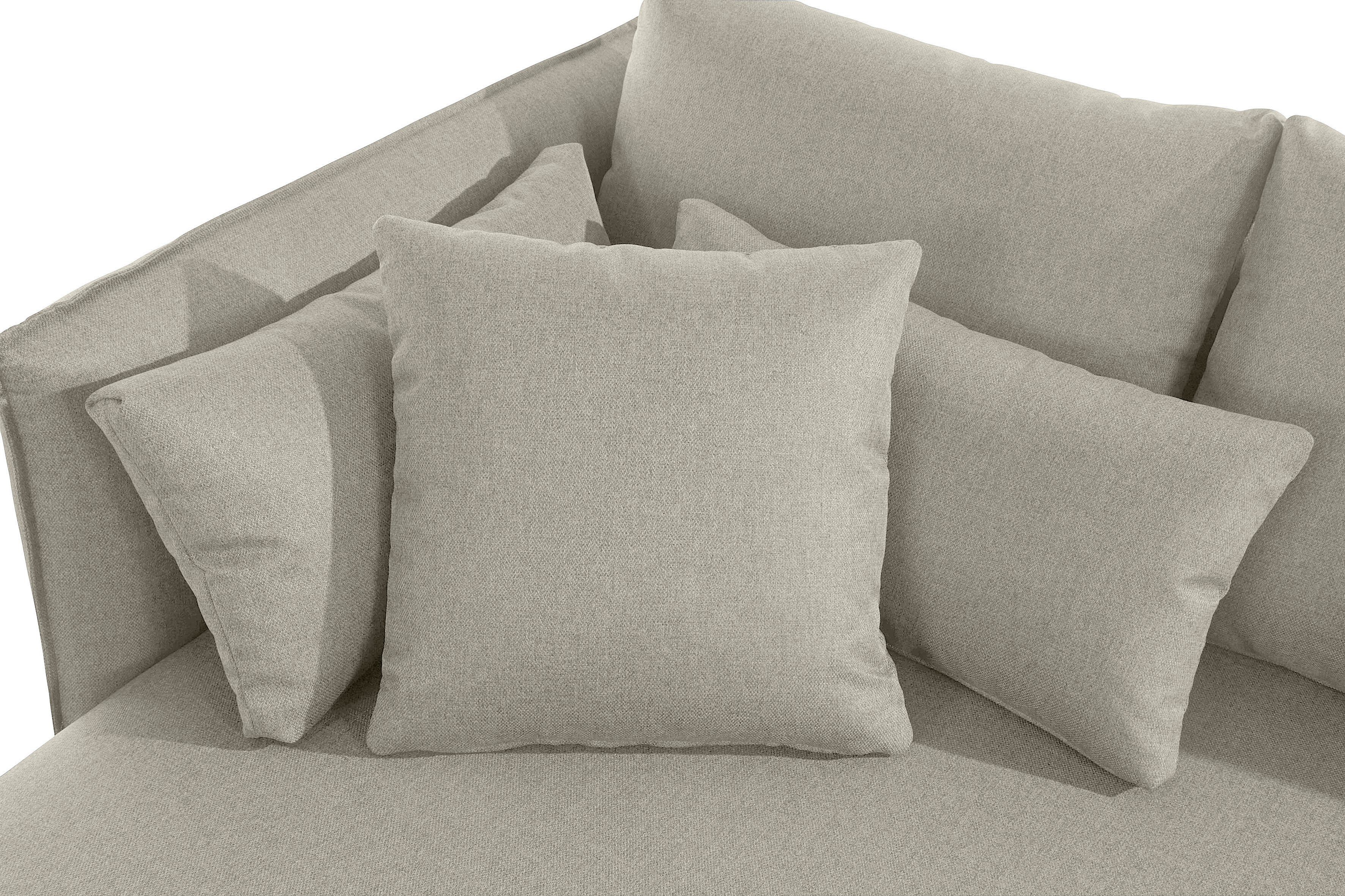 andas Ottomane Nöre korte lounge-module - zelf samenstellen, breedte 138 cm, diepte 128 cm