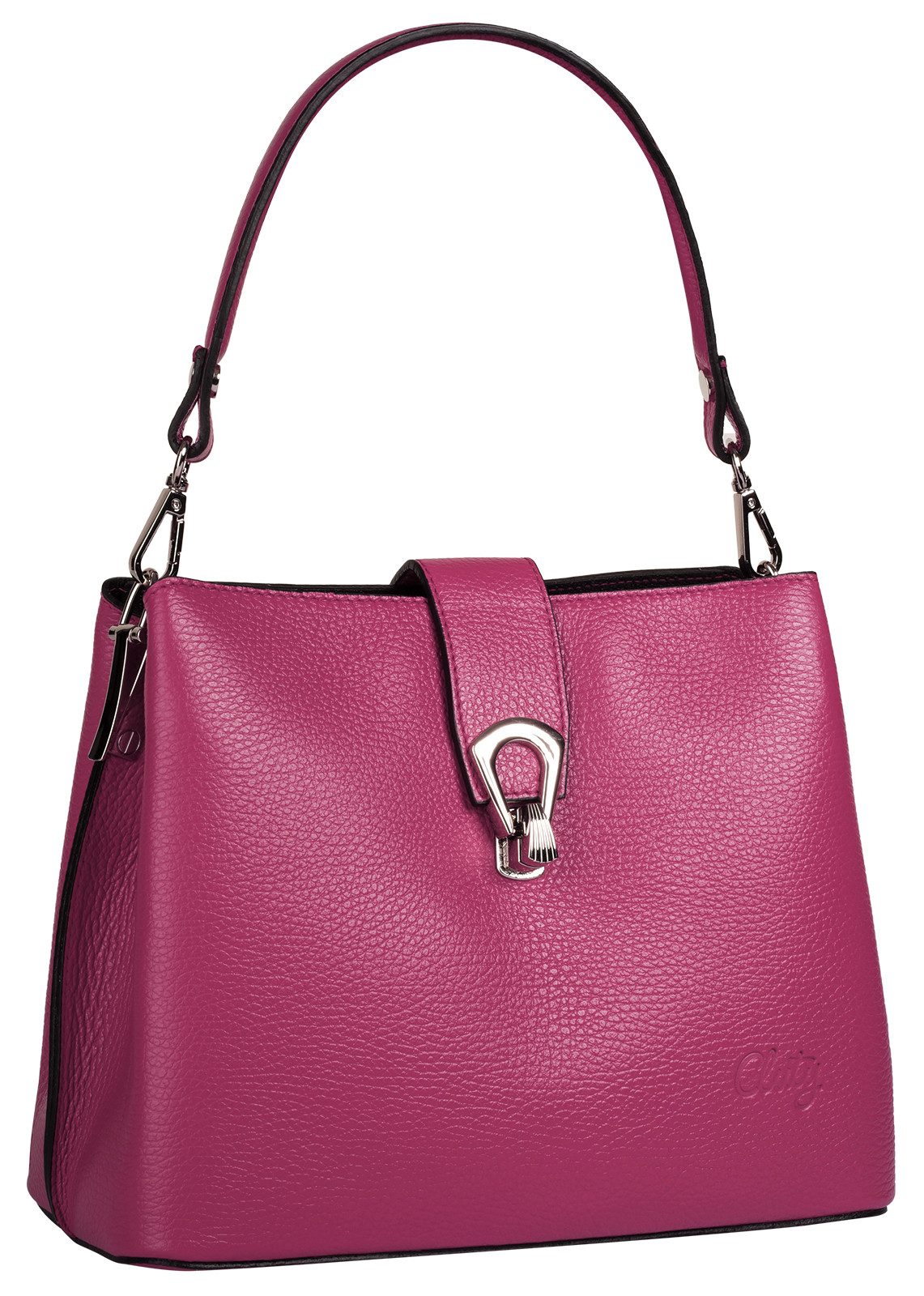 Cluty Schoudertas echt leer, made in italy