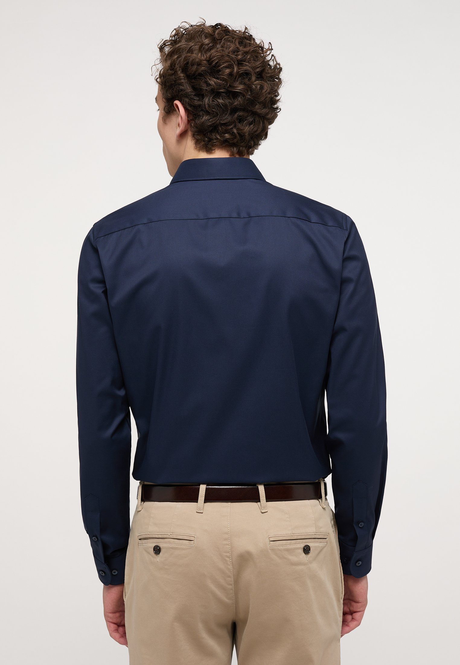 Eterna Overhemd met lange mouwen Slim fit NON IRON (strijkvrij)
