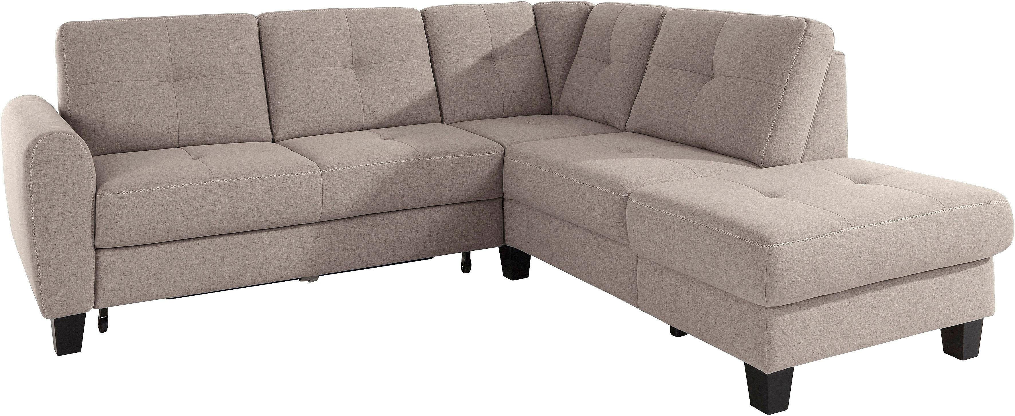 sit&more Hoekbank Varese L-vorm met binnenvering, naar keuze met slaapfunctie en bergruimte
