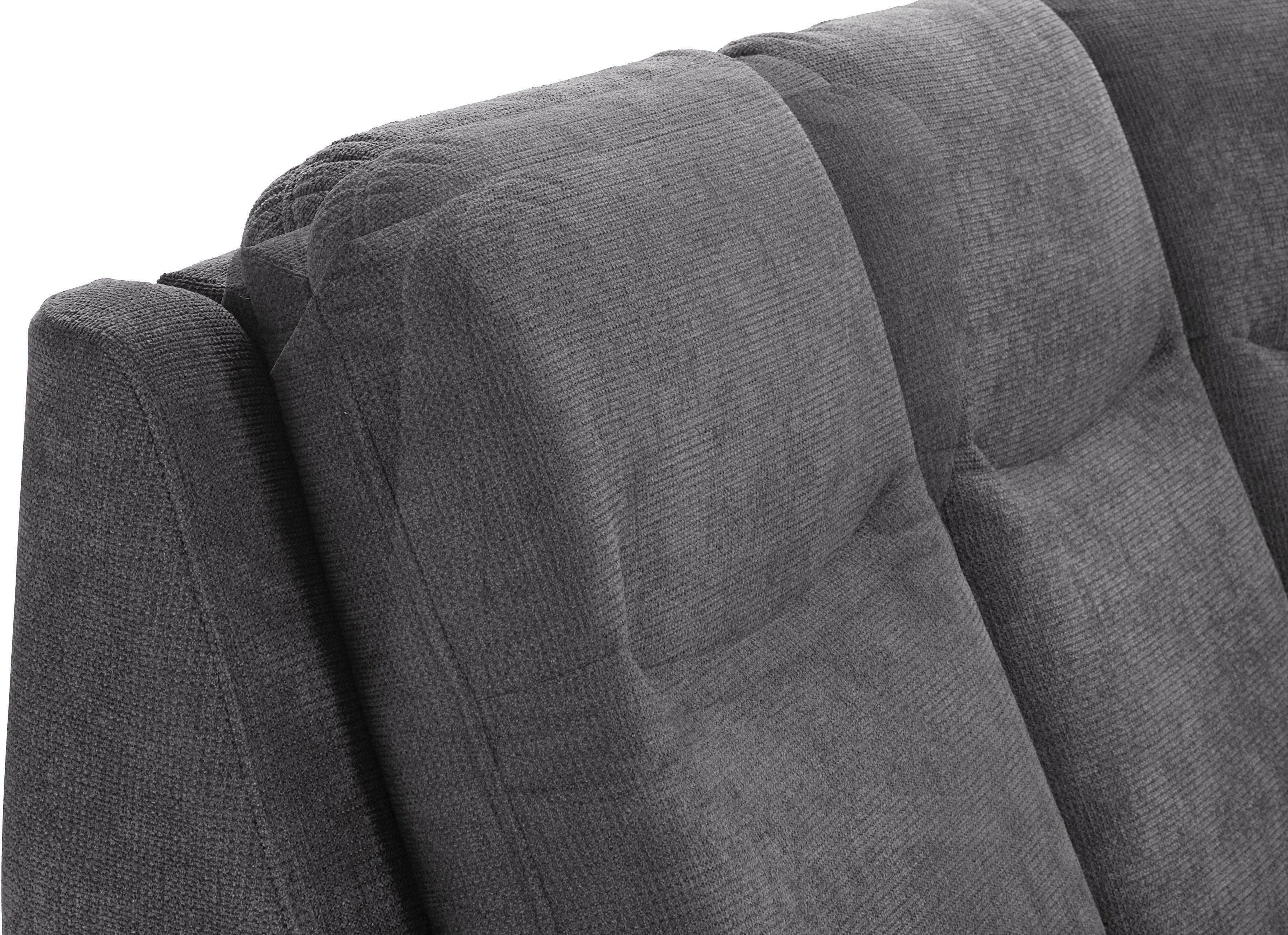 sit&more Hoekbank Boccaccio L-vorm met binnenvering en verstelbare hoofdsteun, naar keuze met slaapfunctie