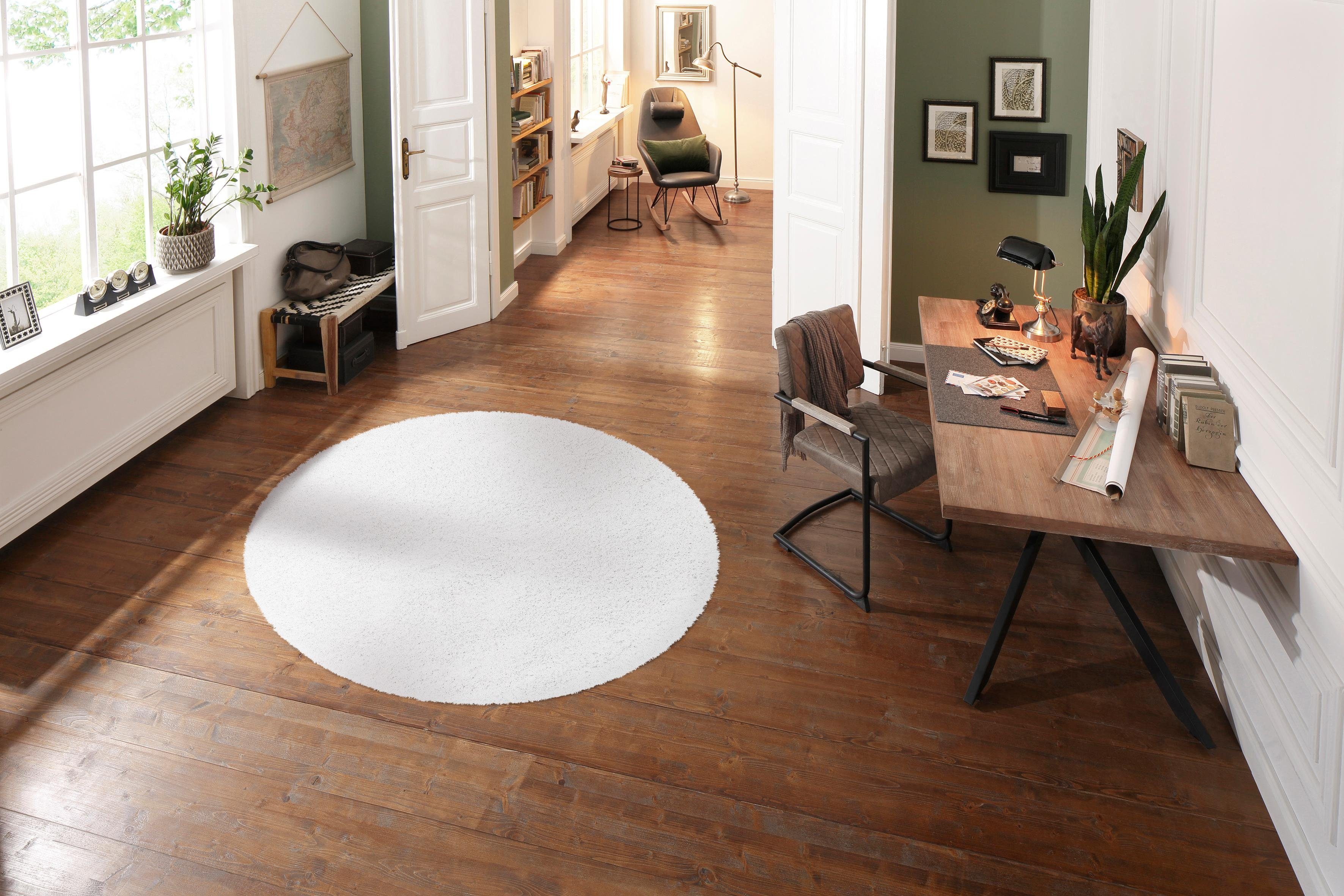 my home Vloerkleed Viva vloerkleed rond Unikleuren, uni, bijzonder zacht en behaaglijk