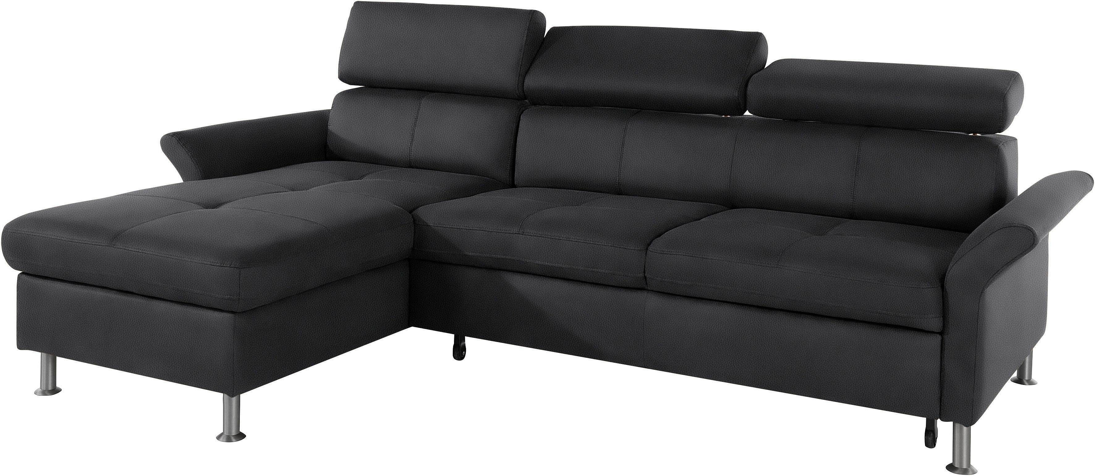 exxpo - sofa fashion Hoekbank Maretto, comfortabel en handig, L-vorm inclusief verstelbare hoofd- en rugleuning, naar keuze met slaapfunctie