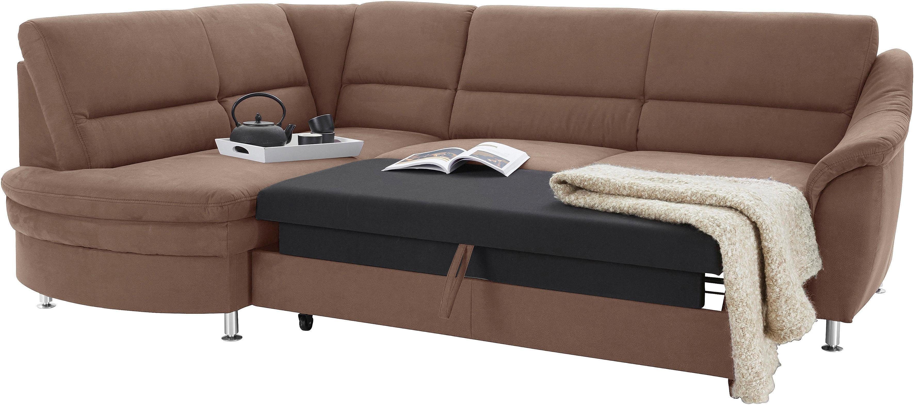sit&more Hoekbank Cardoso L-vorm met binnenvering, naar keuze met slaapfunctie en lade
