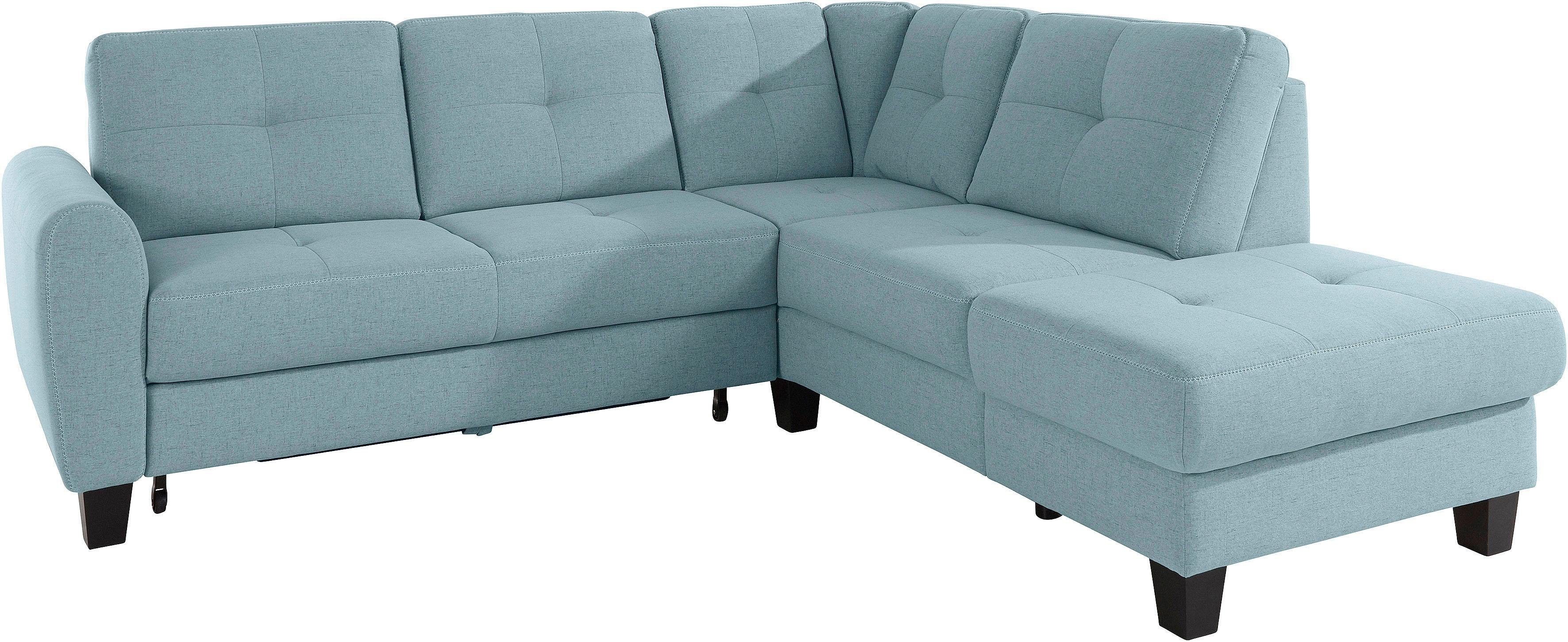 sit&more Hoekbank Varese L-vorm met binnenvering, naar keuze met slaapfunctie en bergruimte