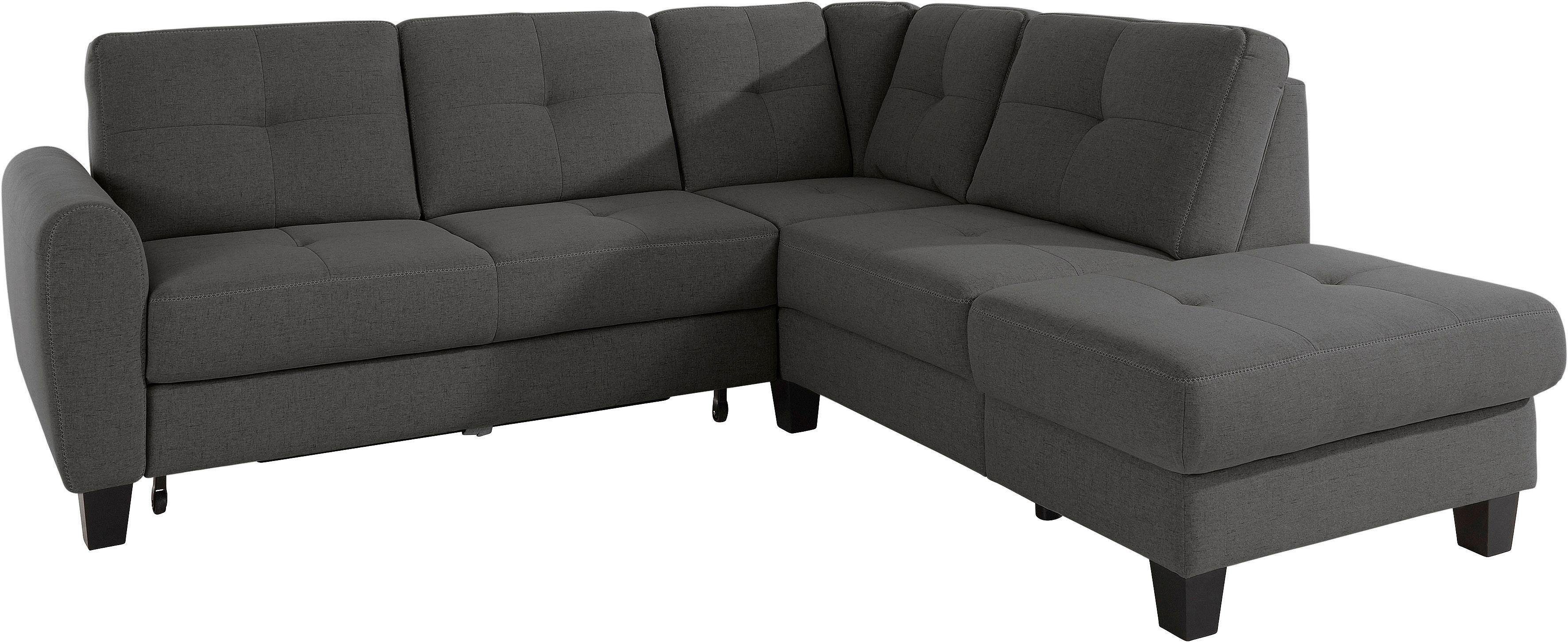 sit&more Hoekbank Varese L-vorm met binnenvering, naar keuze met slaapfunctie en bergruimte