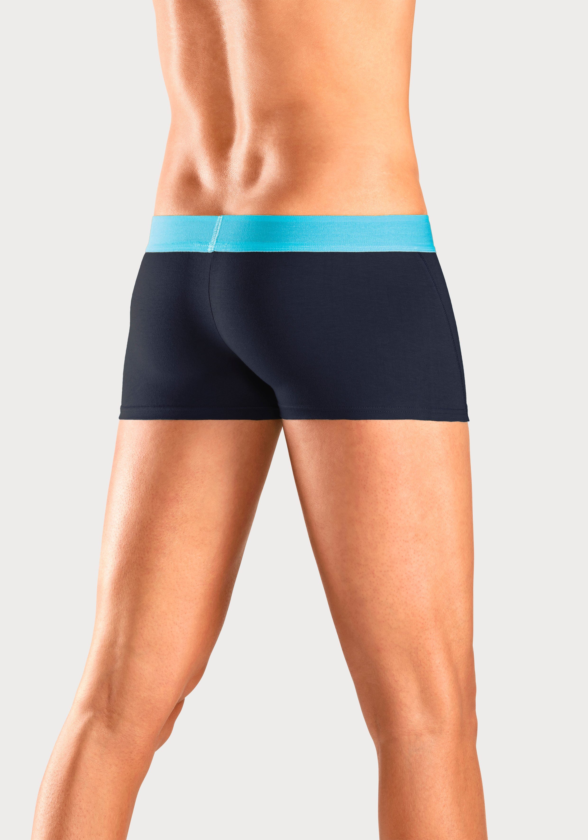 Bruno Banani Hipster strak zittende boxershorts met logo webband van katoenmix (set, 4 stuks)