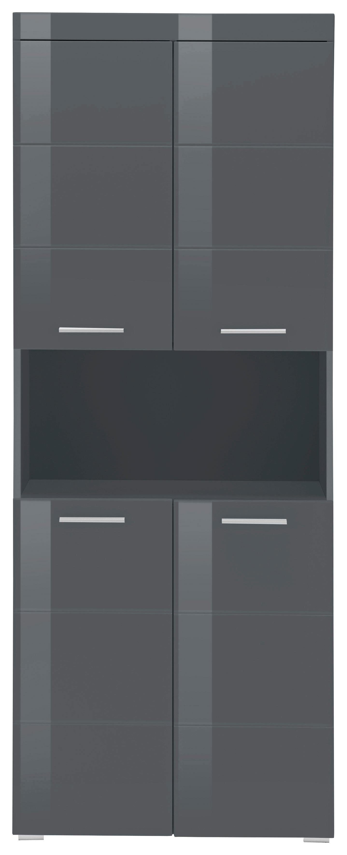 INOSIGN Hoge kast Avena Badkamer hoge kast met open vak, 4 deuren en 4 planken