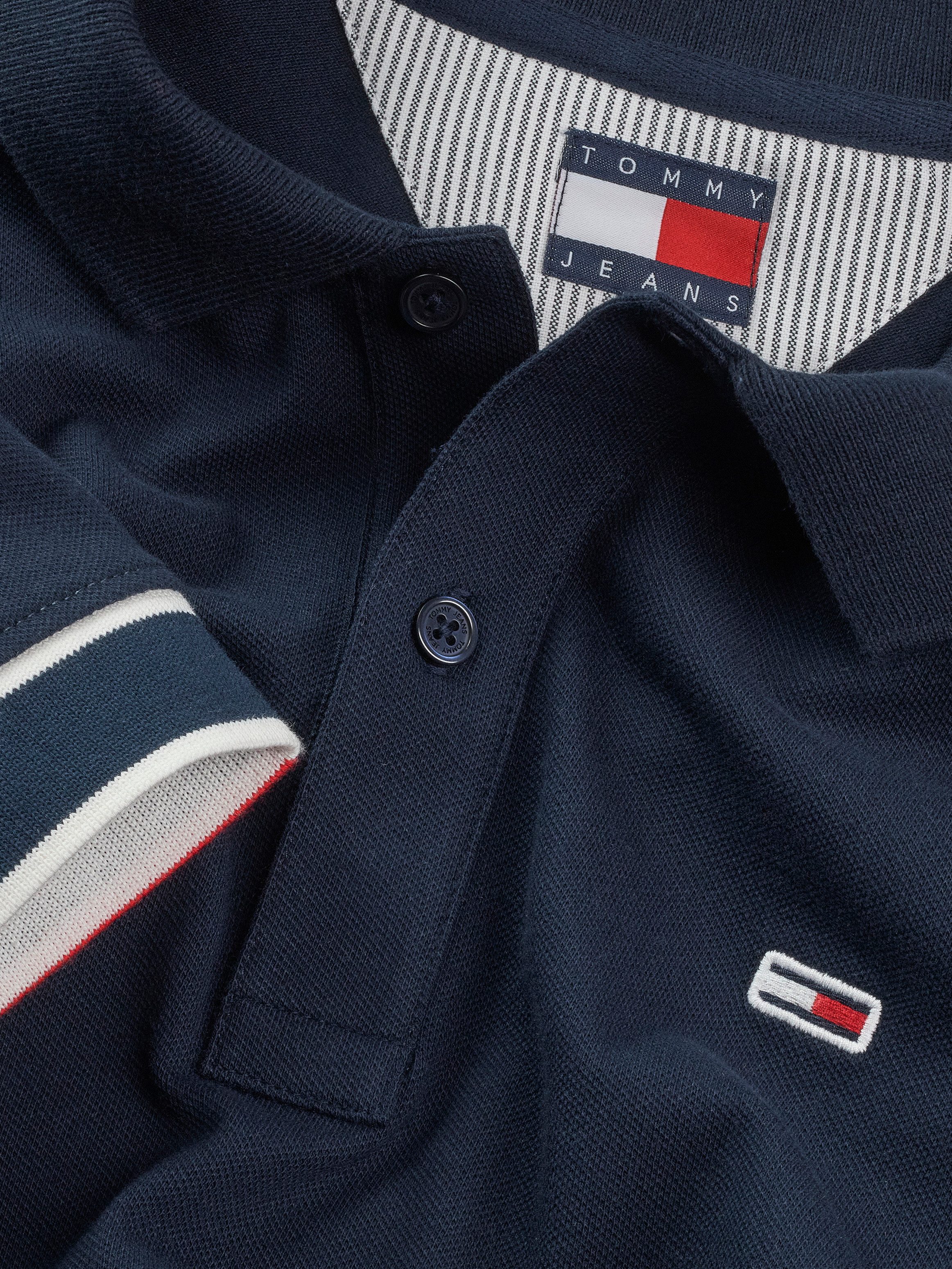 TOMMY JEANS Poloshirt TJM SLIM FLAG CUFF POLO EXT