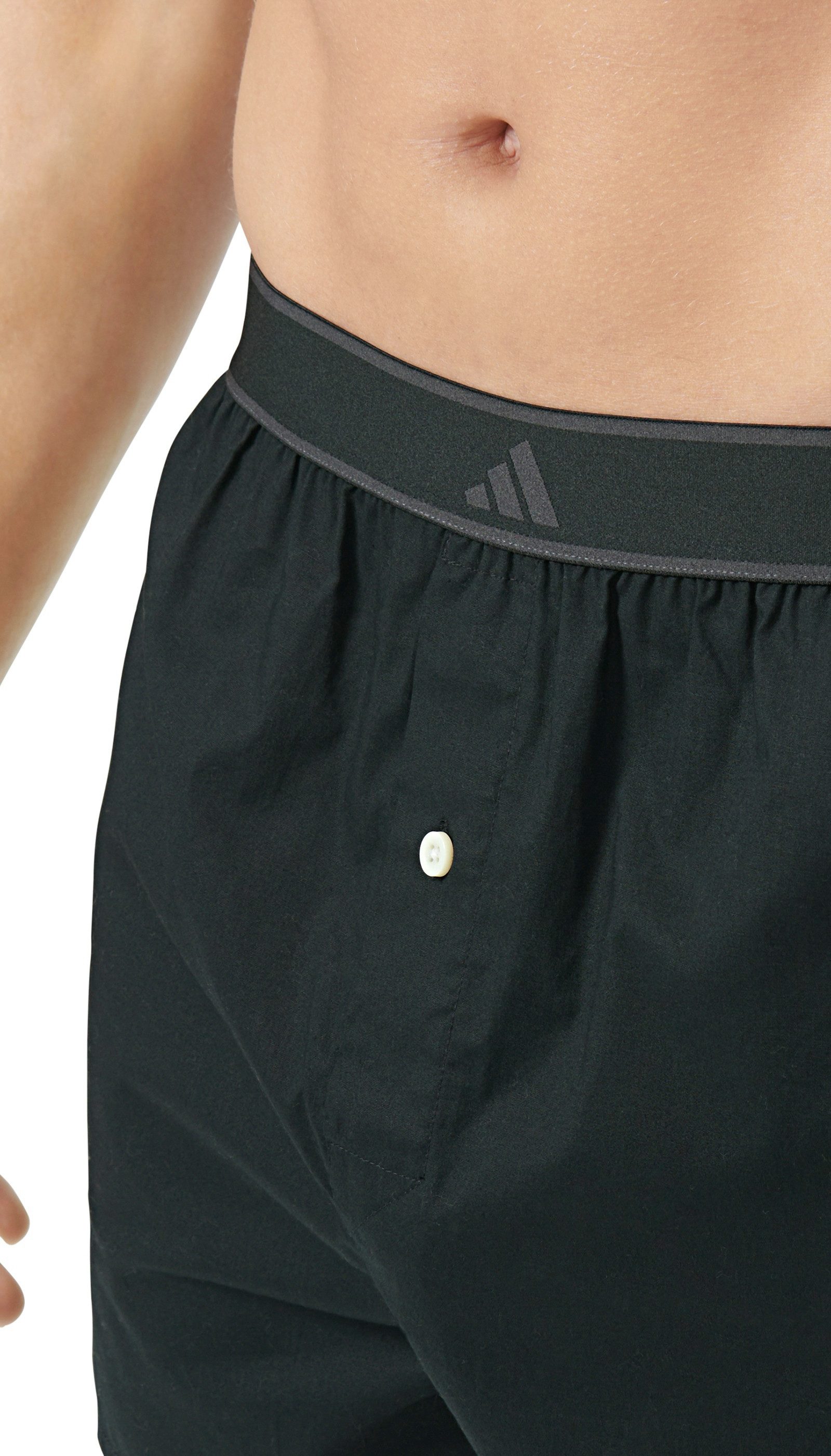 adidas Sportswear Geweven boxershort Active Woven Losse pasvorm, knoopsluiting (Set van 2)