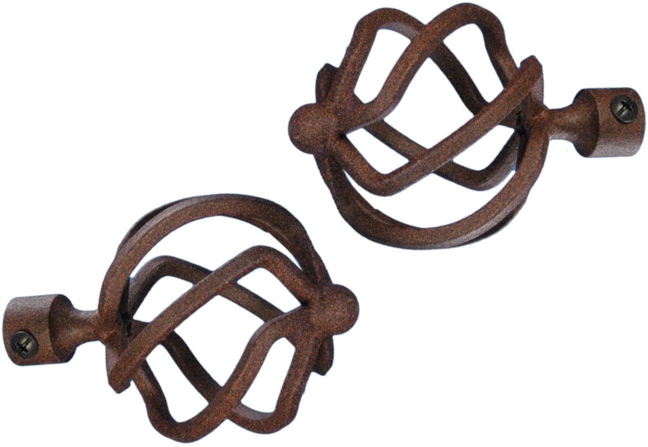Liedeco Eindstuk voor gordijnroede Helena voor gordijnroeden ø 16 mm (set, 2 stuks)