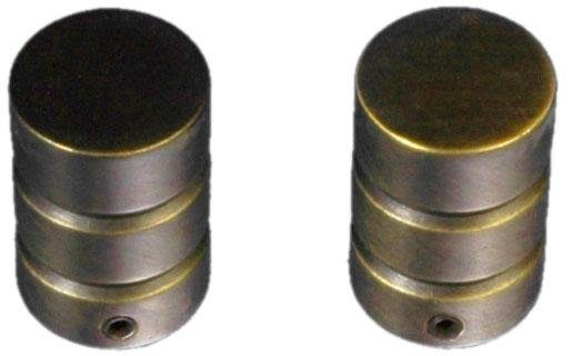 Liedeco Gordijnroede-eindstuk Cilinder met ril voor gordijnroeden ø 16 mm (set)