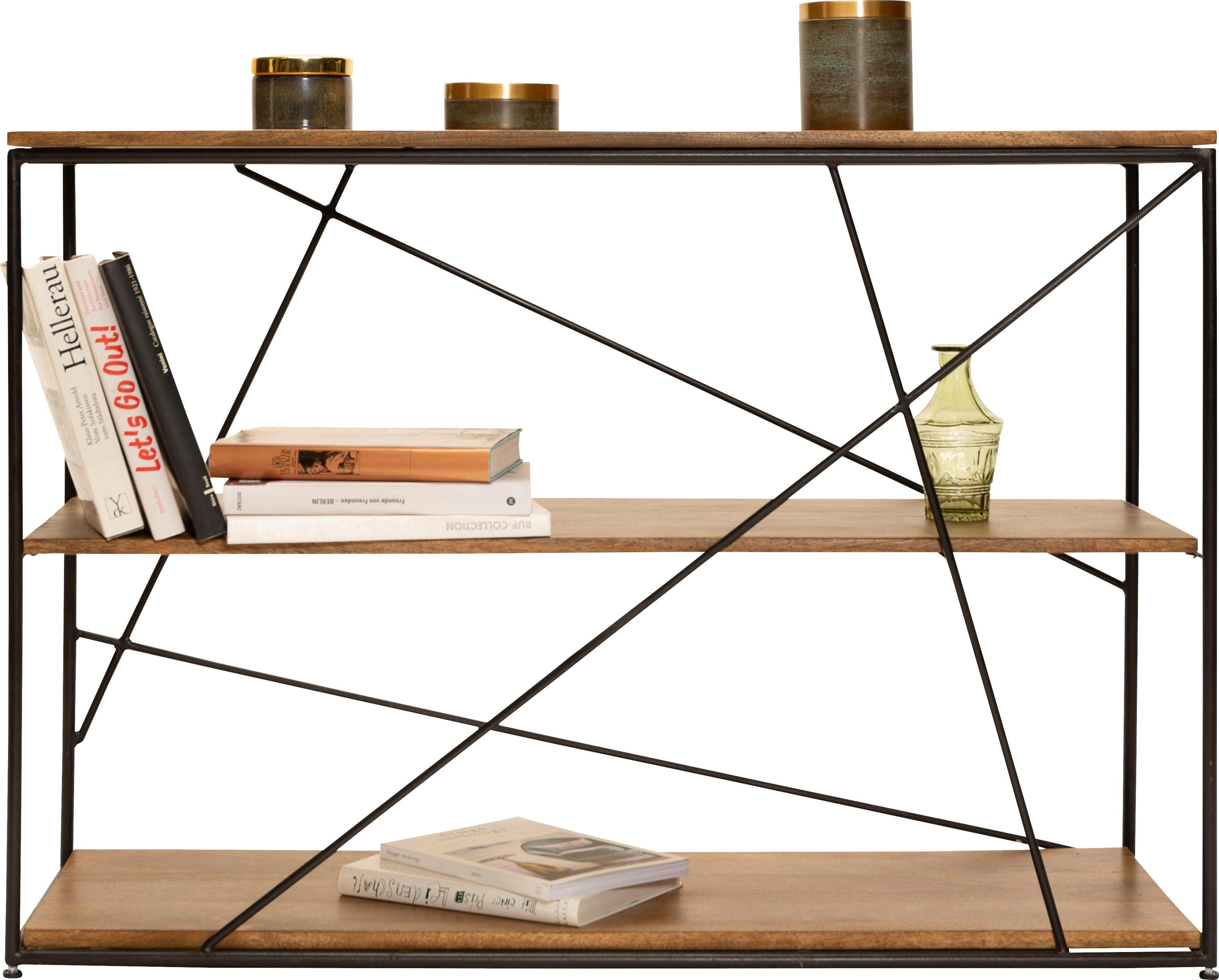 TOM TAILOR HOME Rek T-NEST SHELF SMALL gemaakt van mangohout, breedte 120 cm rekken zwart