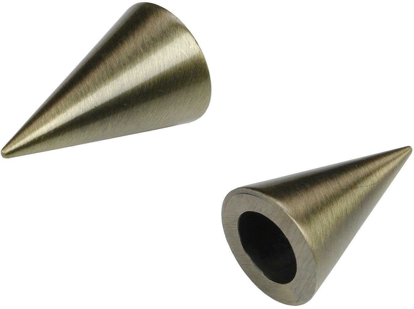 Liedeco Eindstuk voor gordijnroede Kegel voor gordijnroeden ø 16 mm (set, 2 stuks)