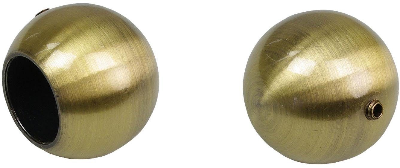 Liedeco Eindstuk voor gordijnroede Bologna voor gordijnroeden ø 16 mm (set, 2 stuks)