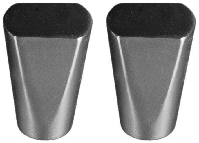 Liedeco Eindstuk voor gordijnroede Grijs voor gordijnroeden ø 16 mm (set, 2 stuks)
