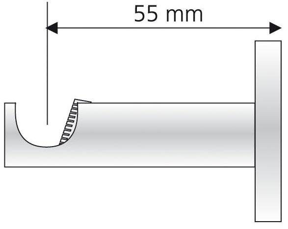 Liedeco Gordijnroedehouder voor gordijnroeden ø 16 mm (1 stuk)