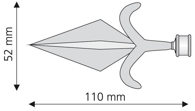 Liedeco Eindstuk voor gordijnroede Amor voor gordijnroeden ø 16 mm (set, 2 stuks)