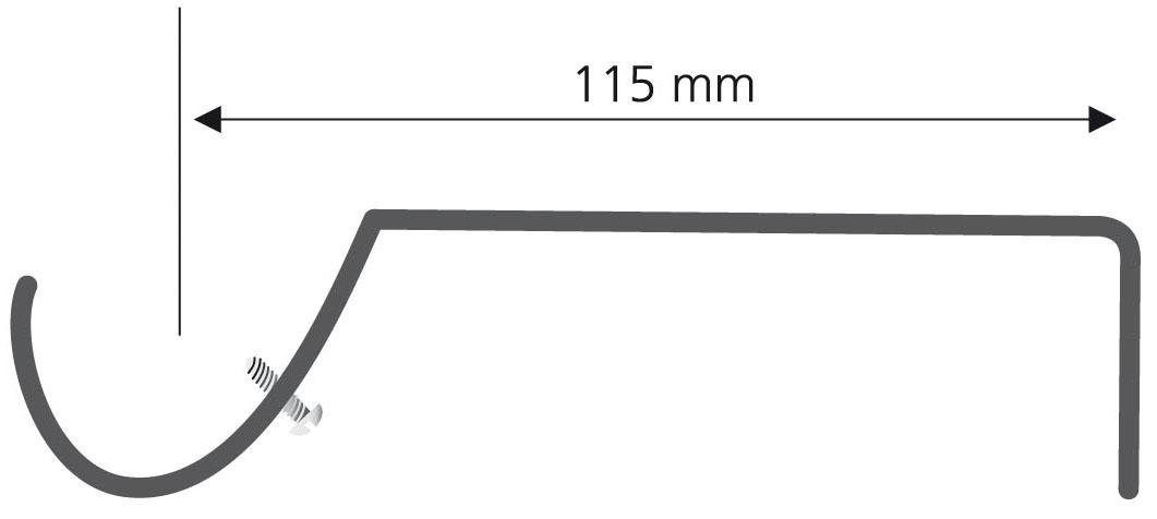 Liedeco Bandjes voor gordijnroeden ø 16 mm (set, 2 stuks)