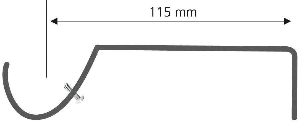 Liedeco Bandjes voor gordijnroeden ø 16 mm (set, 2 stuks)
