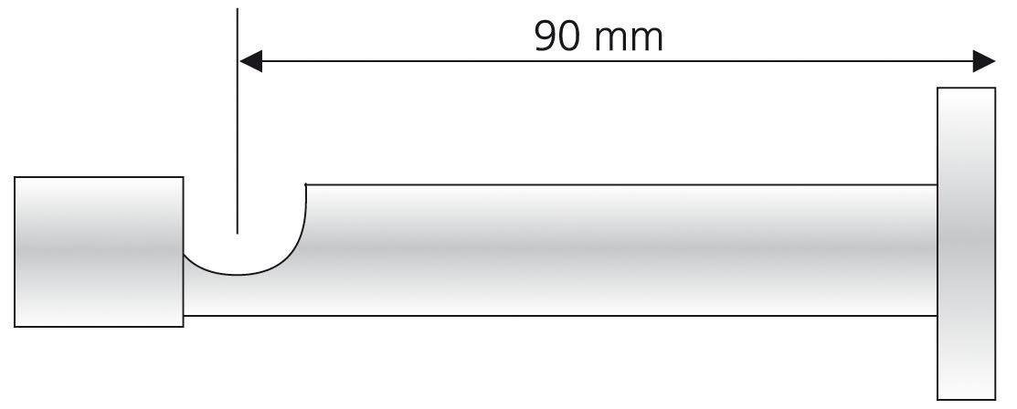 Liedeco Bandjes met schroefdopje voor gordijnroedes ø 16 mm (1 stuk)