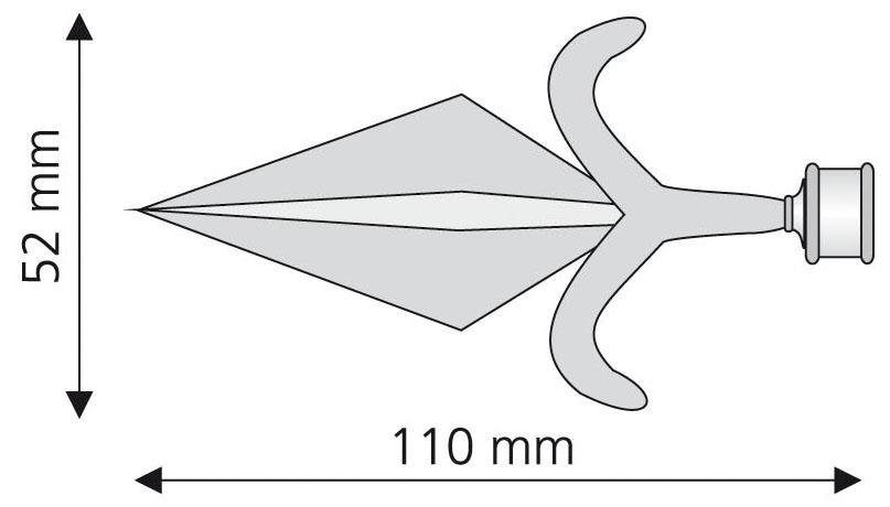 Liedeco Eindstuk voor gordijnroede Amor voor gordijnroeden ø 16 mm (set, 2 stuks)