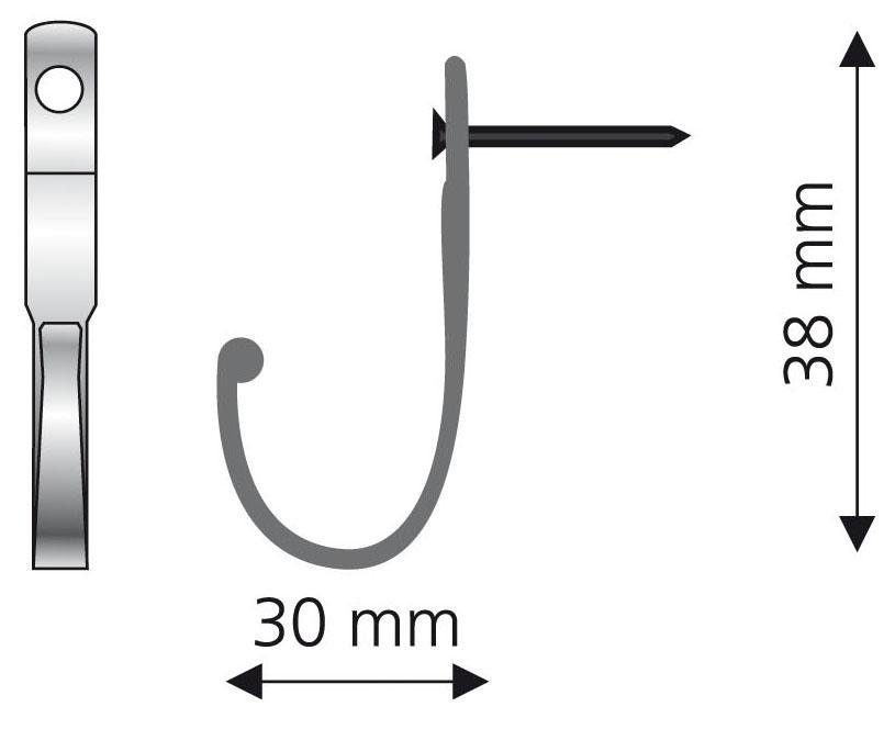 Liedeco Sierhaken voor gordijnen (set, 2 stuks)