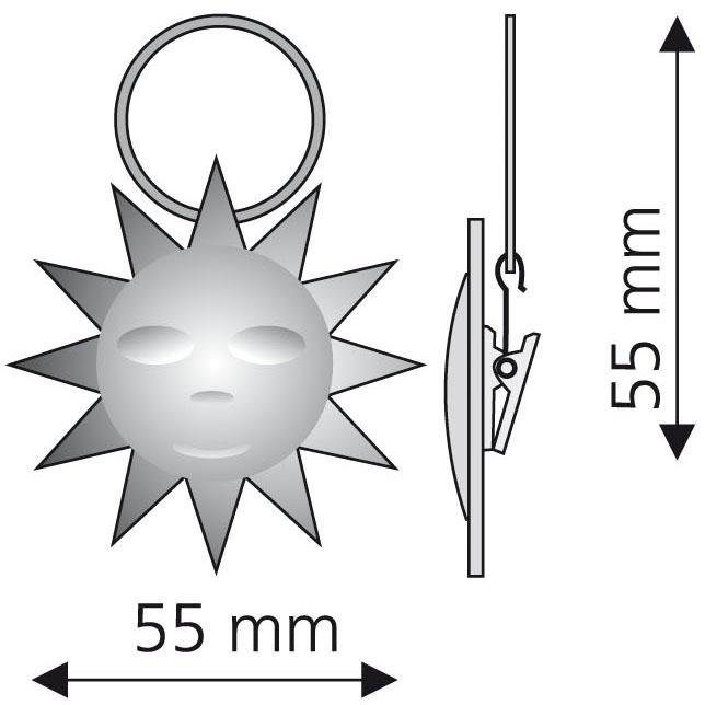 Liedeco Gordijnring Zonnegeel voor gordijnroeden ø 16 mm (set, 4 stuks)
