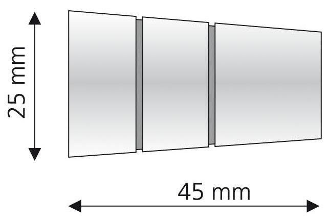 Liedeco Eindstuk voor gordijnroede Concav met ril voor gordijnroeden ø 16 mm (set, 2 stuks)