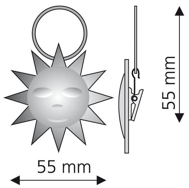 Liedeco Gordijnring Zonnegeel voor gordijnroeden ø 16 mm (set, 4 stuks)