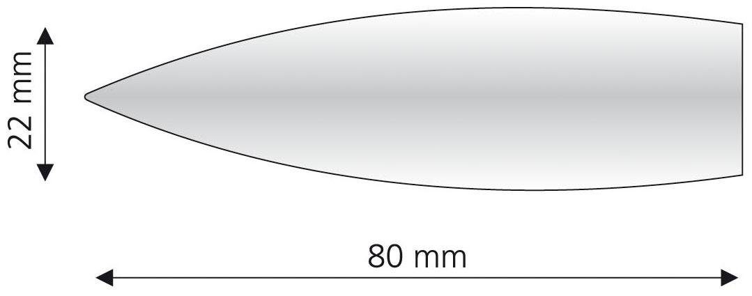 Liedeco Eindstuk voor gordijnroede Bullet voor gordijnroeden ø 16 mm (set, 2 stuks)