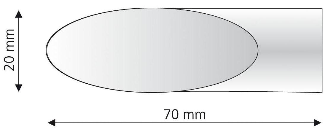 Liedeco Eindstuk voor gordijnroede Cut voor gordijnroeden ø 16 mm (set, 2 stuks)