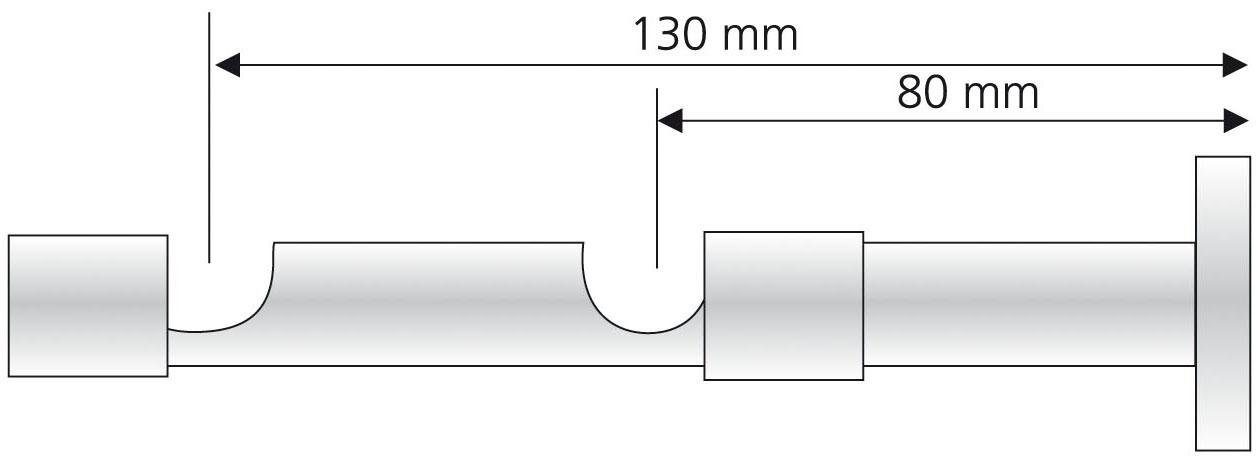 Liedeco Dubbele bandjes voor gordijnroeden ø 16 mm (1 stuk)