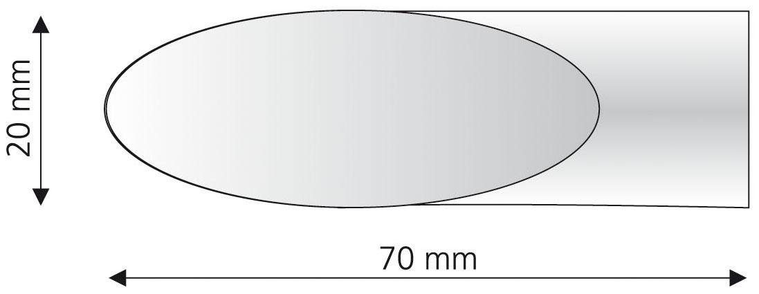 Liedeco Eindstuk voor gordijnroede Cut voor gordijnroeden ø 16 mm (set, 2 stuks)