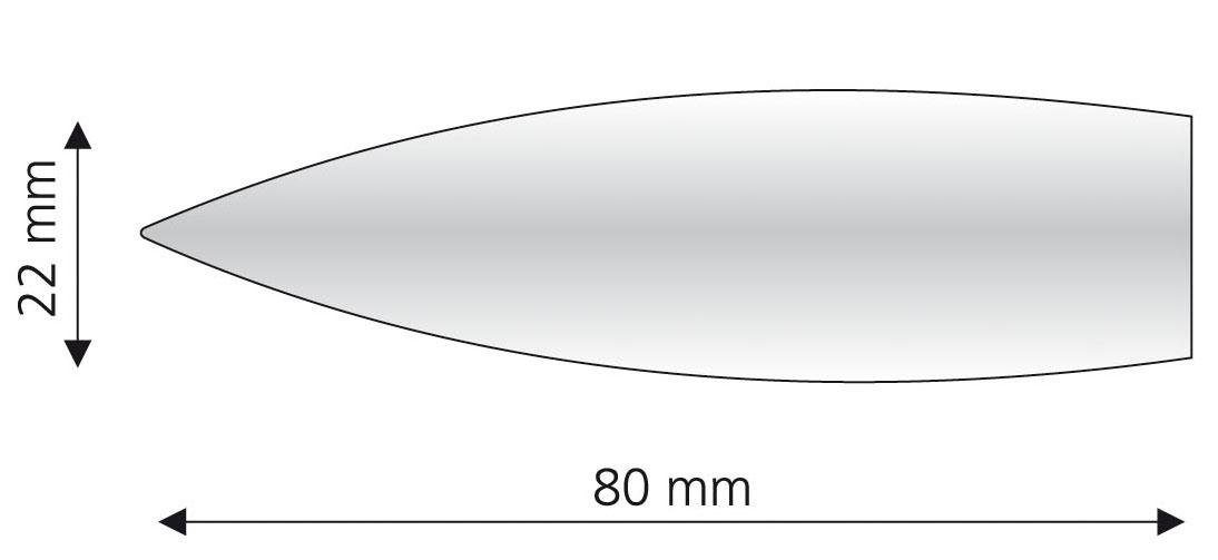 Liedeco Eindstuk voor gordijnroede Bullet voor gordijnroeden ø 16 mm (set, 2 stuks)