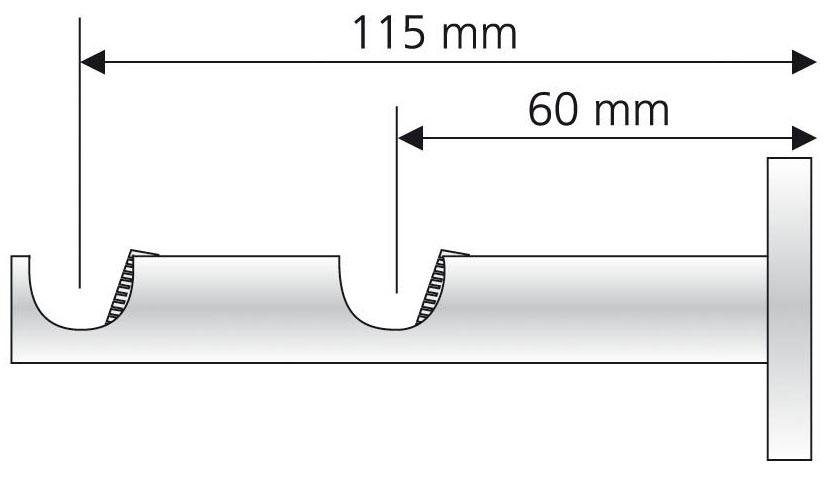 Liedeco Dubbele bandjes voor gordijnroeden ø 16 mm (1 stuk)