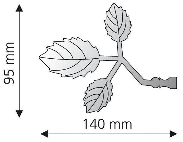 Liedeco Eindstuk voor gordijnroede Bacchus voor gordijnroeden ø 16 mm (set, 2 stuks)
