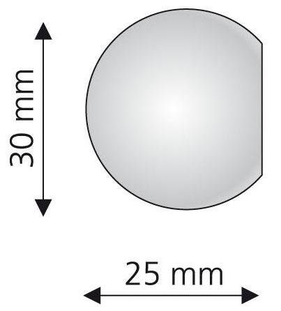 Liedeco Eindstuk voor gordijnroede Bologna voor gordijnroeden ø 16 mm (set, 2 stuks)