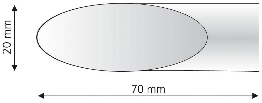 Liedeco Eindstuk voor gordijnroede Cut voor gordijnroeden ø 16 mm (set, 2 stuks)