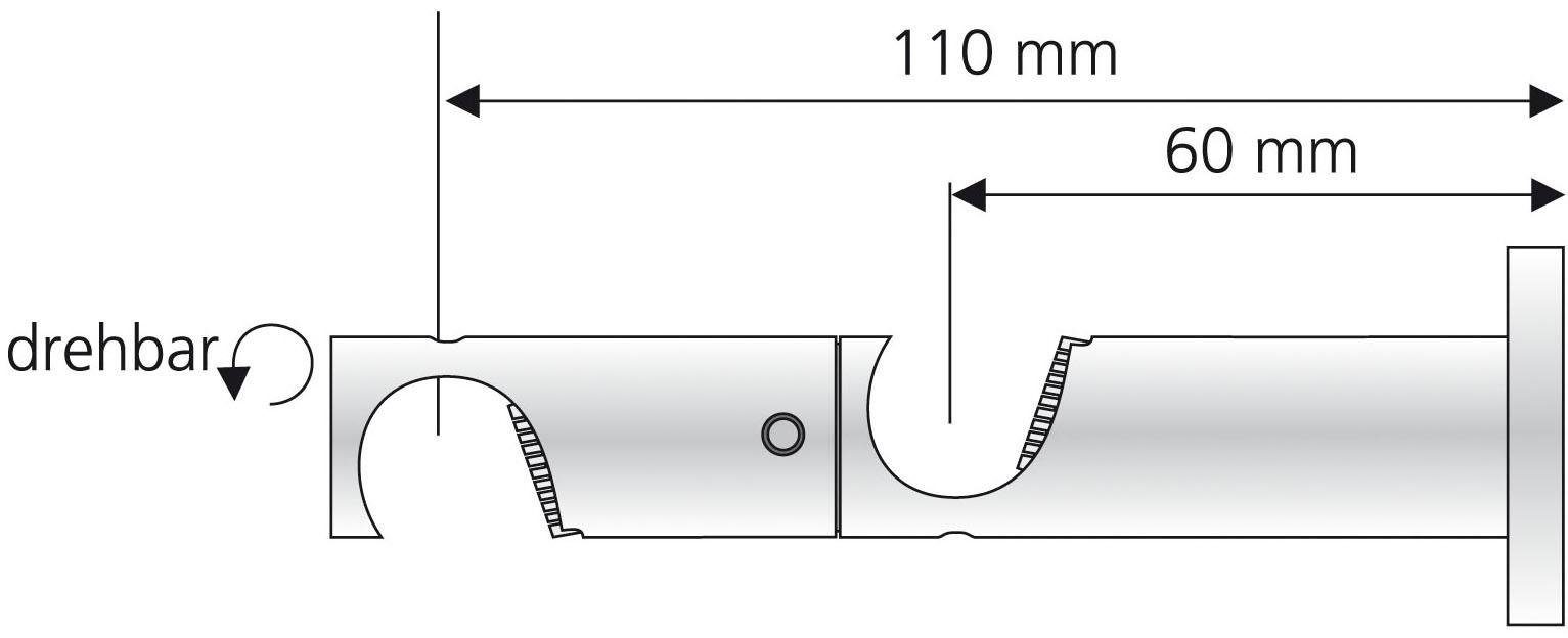 Liedeco Combinatie drager Binnenloopprofiel Ø 16 mm (1 stuk)