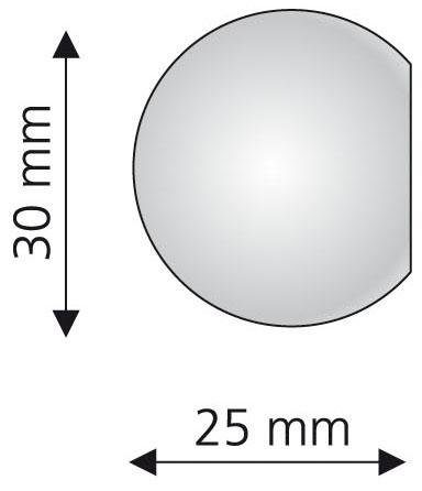 Liedeco Eindstuk voor gordijnroede Bologna voor gordijnroeden ø 16 mm (set, 2 stuks)