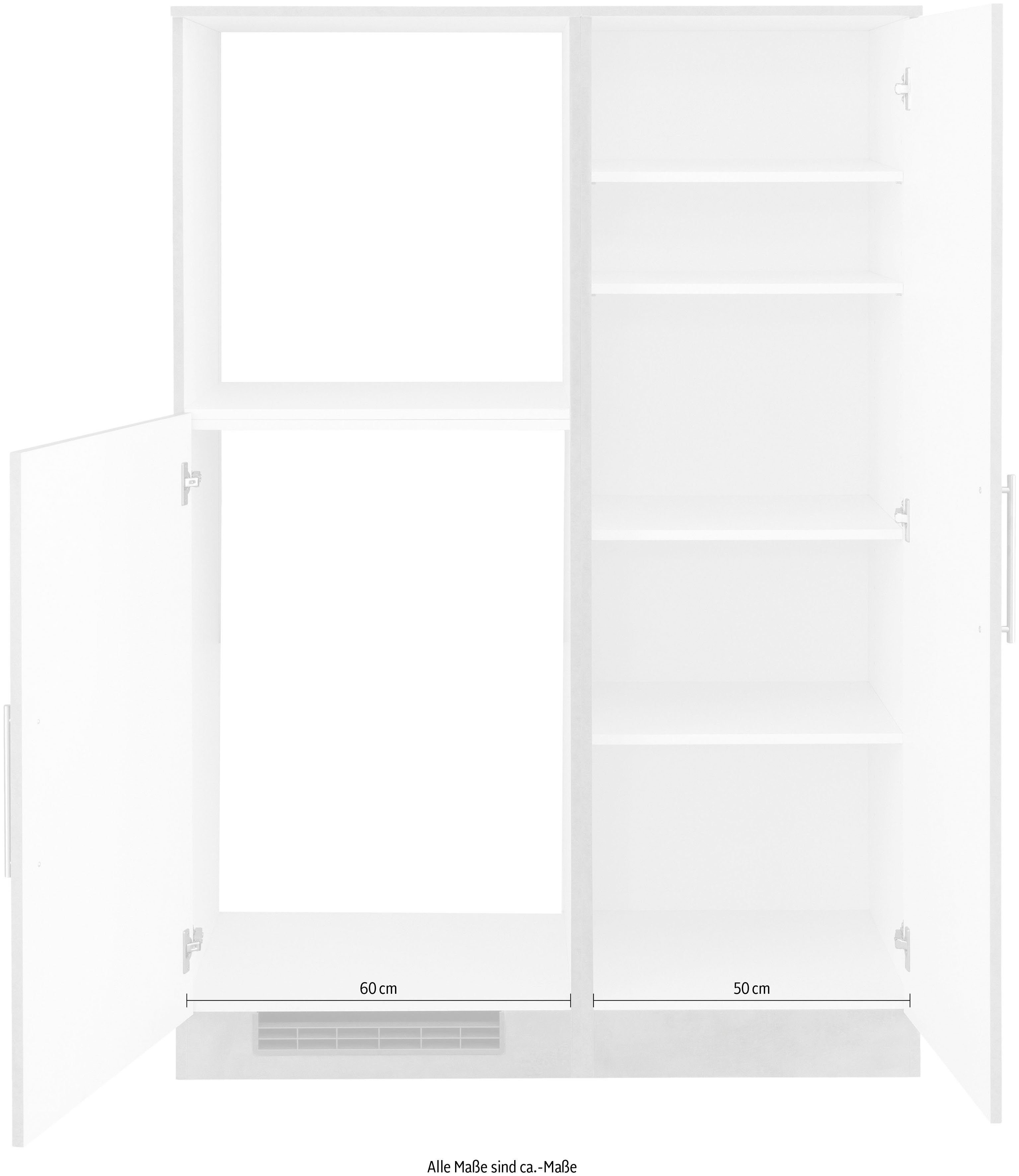 wiho Küchen Keuken Cali Back-/Koelmodule, optioneel met elektrische apparaten, breedte 110 cm