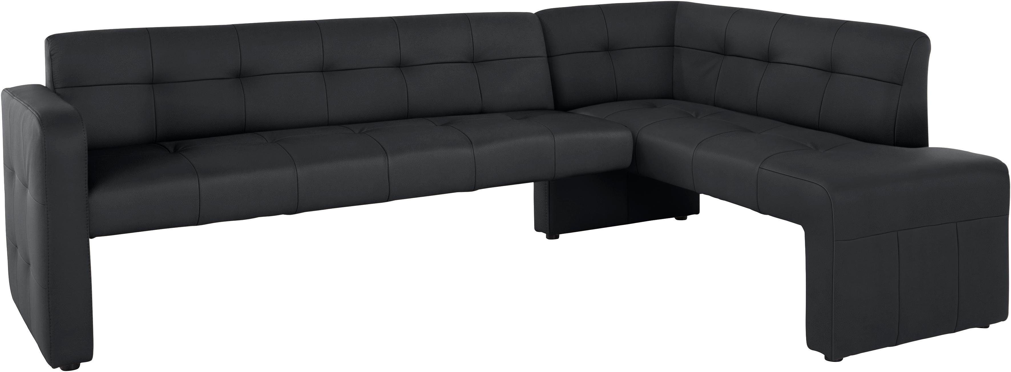 exxpo - sofa fashion Hoekbank Barista met geweldige detailafwerking, hoge bodemvrijheid Comfortabele zithoogte 49 cm, vrij in de ruimte te plaatsen