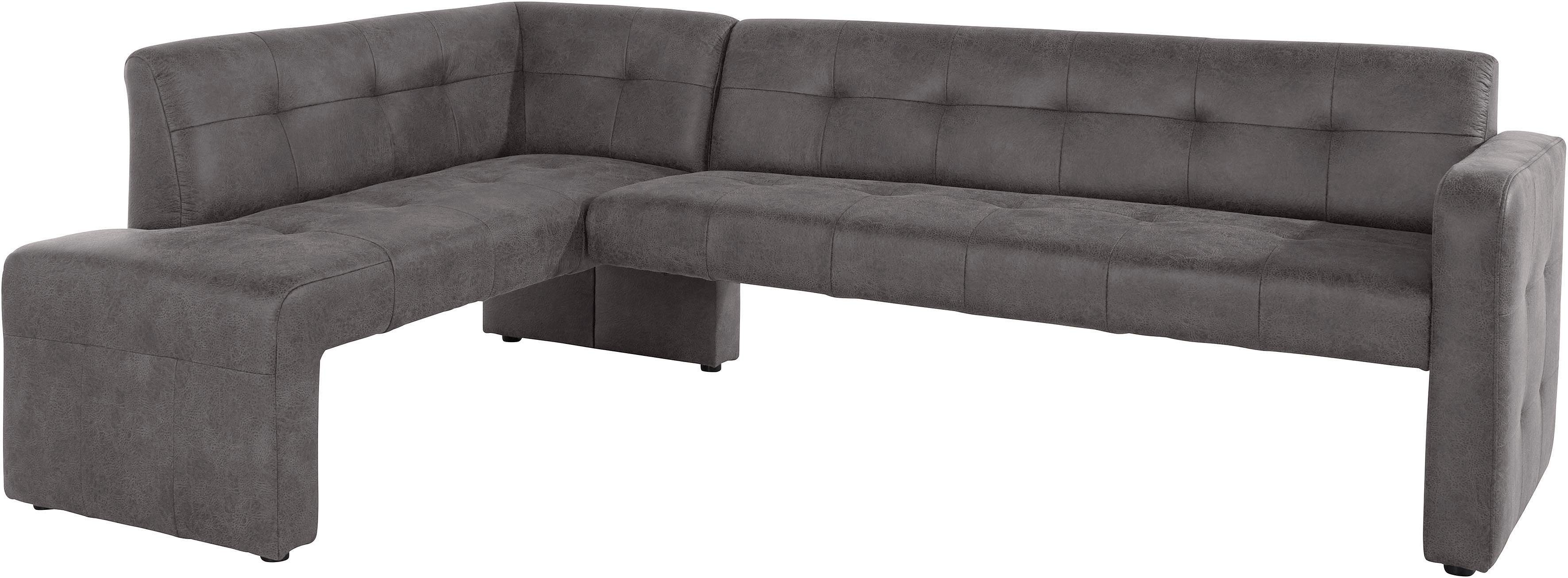 exxpo - sofa fashion Hoekbank Barista met geweldige detailafwerking, hoge bodemvrijheid Comfortabele zithoogte 49 cm, vrij in de ruimte te plaatsen