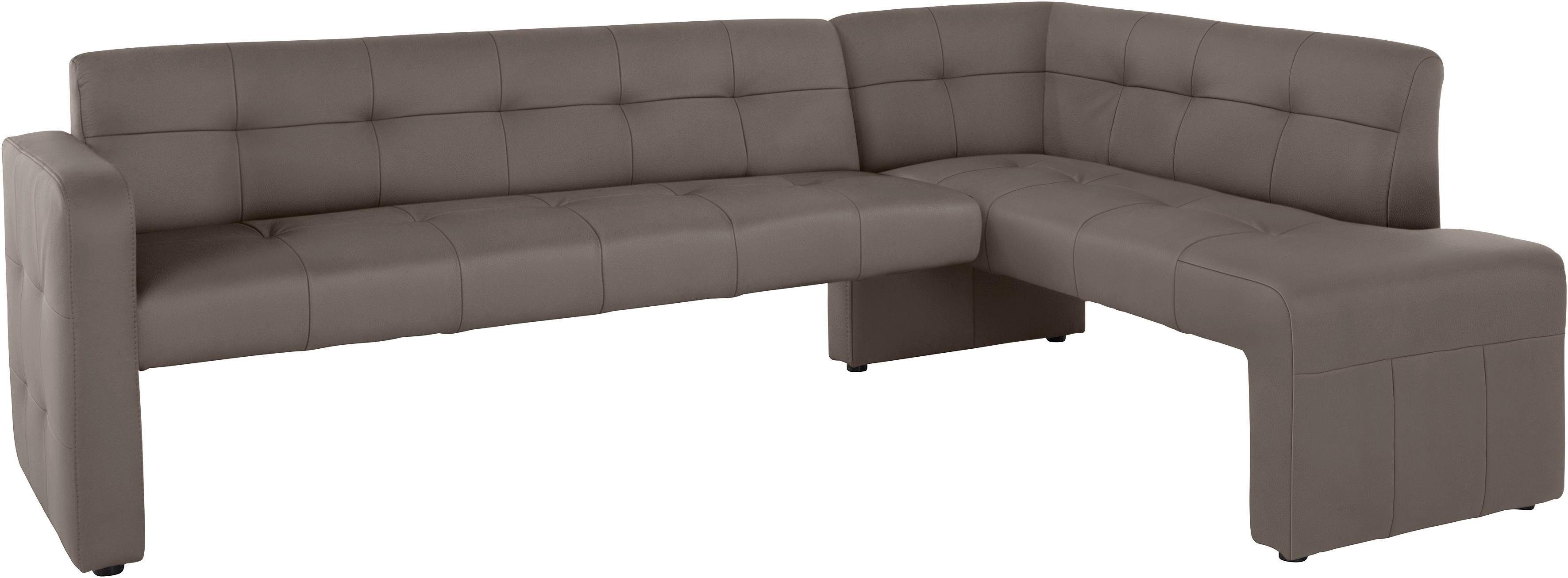 exxpo - sofa fashion Hoekbank Barista met geweldige detailafwerking, hoge bodemvrijheid Comfortabele zithoogte 49 cm, vrij in de ruimte te plaatsen